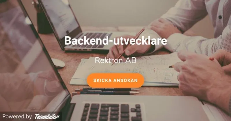 Vi söker en Backend-utvecklare