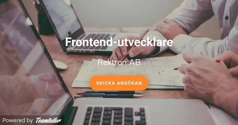 Vi söker en Frontend-utvecklare