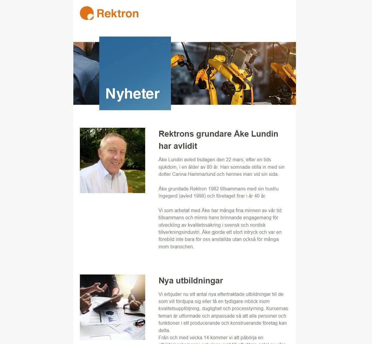 Läs vårt senaste nyhetsbrev för april 2022
